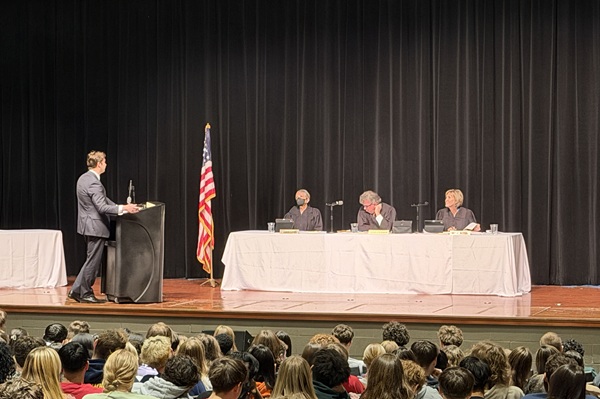 Oral argument at a high school